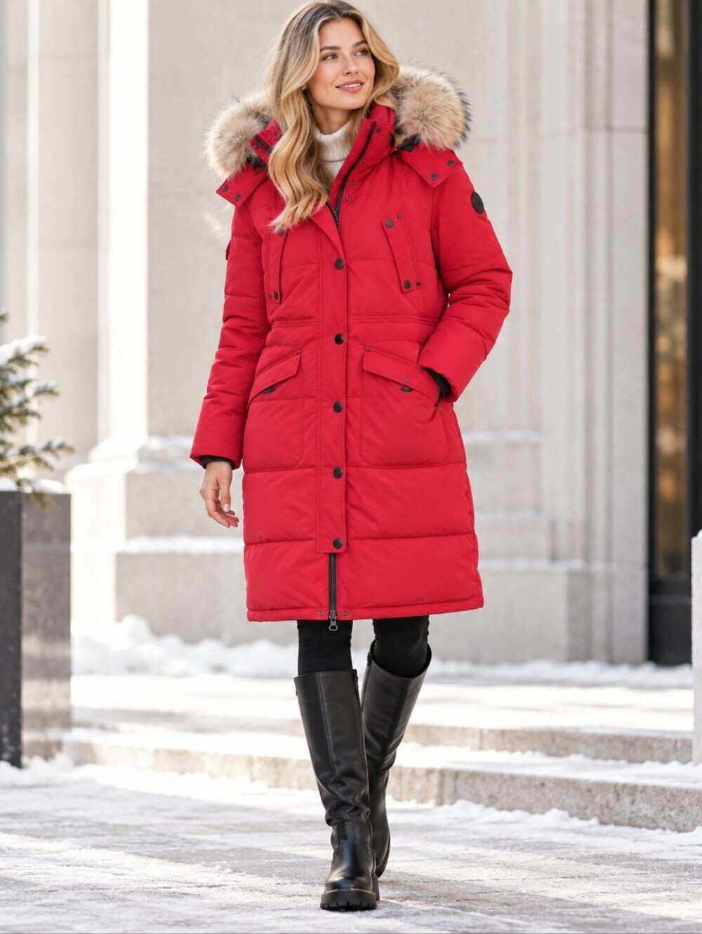 Kaylee Faux Fur-Trimmed Parka